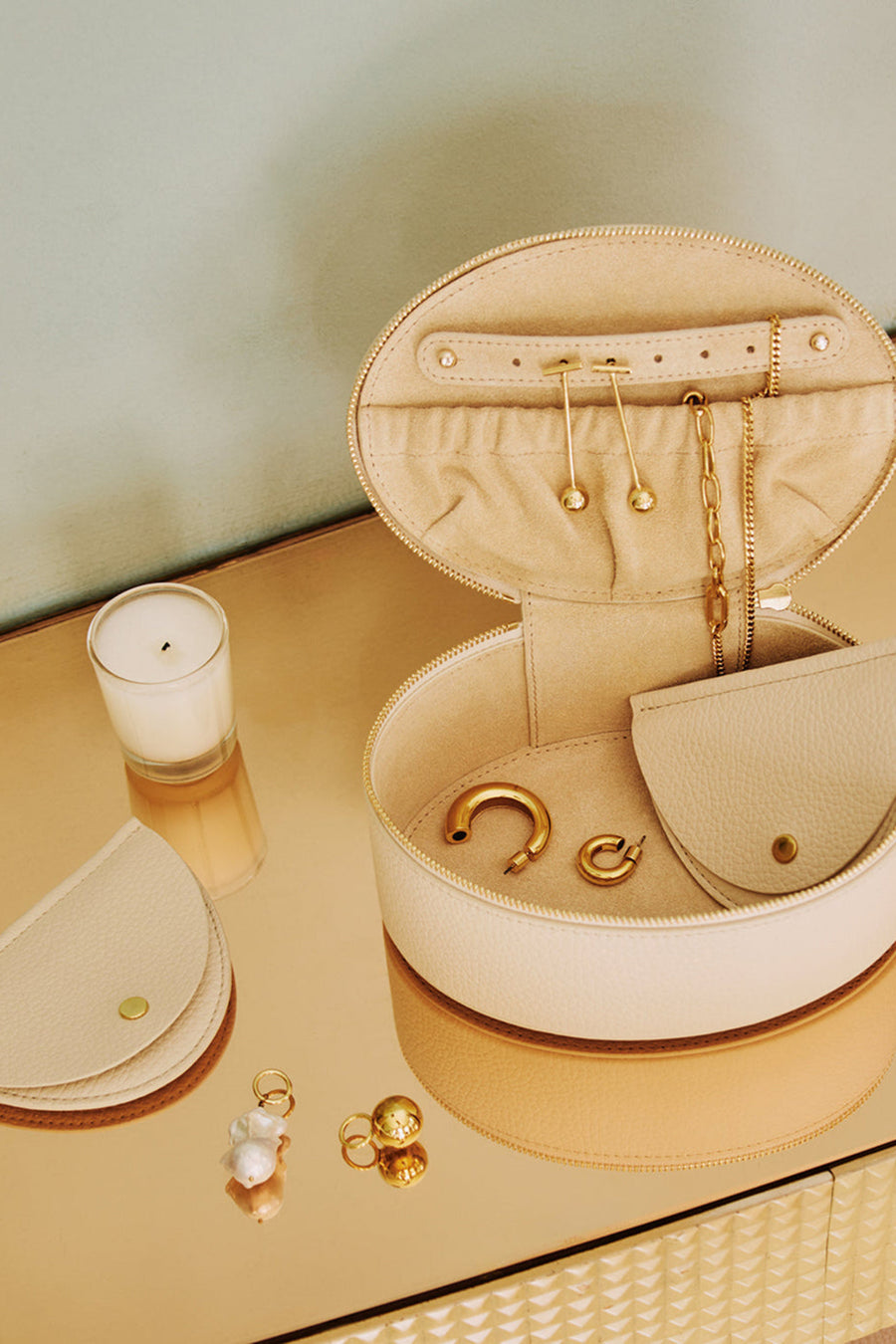 Large Jewelry Case Ecru / One Size