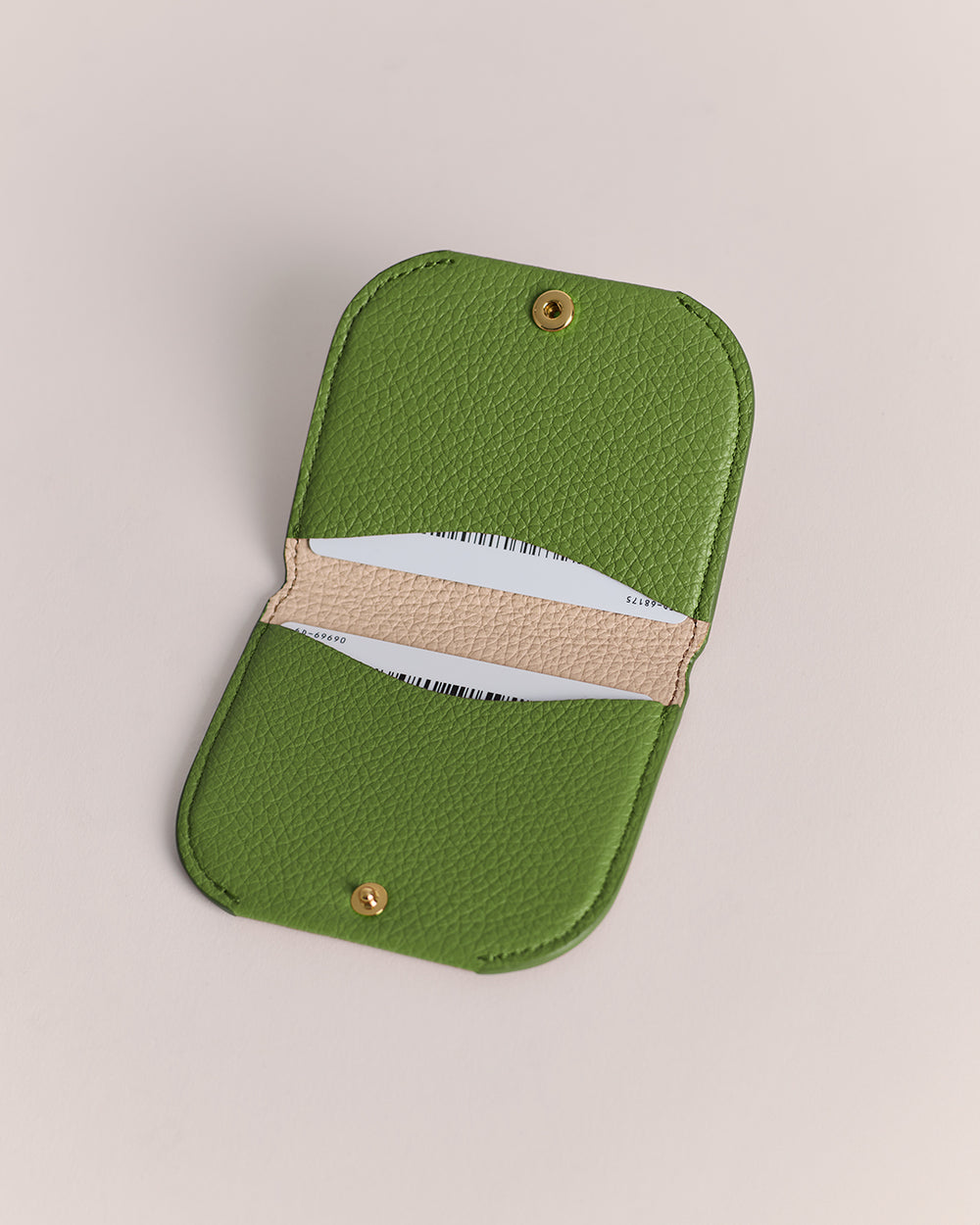 Fold Cardholder Open card holder with two visible sections.