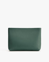 Rectangular textured clutch bag.