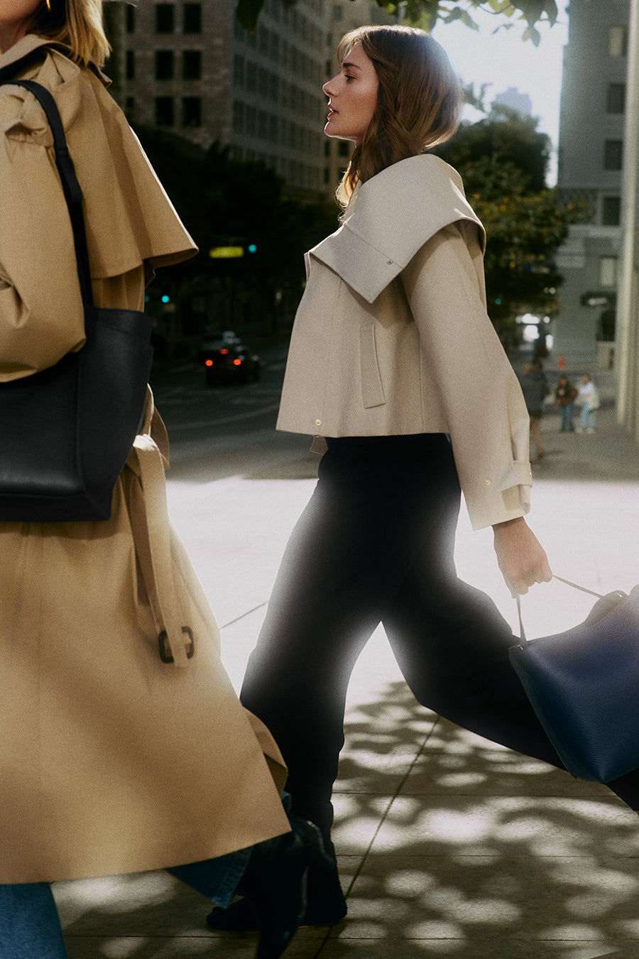 Overlay Collar Jacket Stone / Extra Small