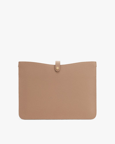 Simple clutch bag with a flap closure