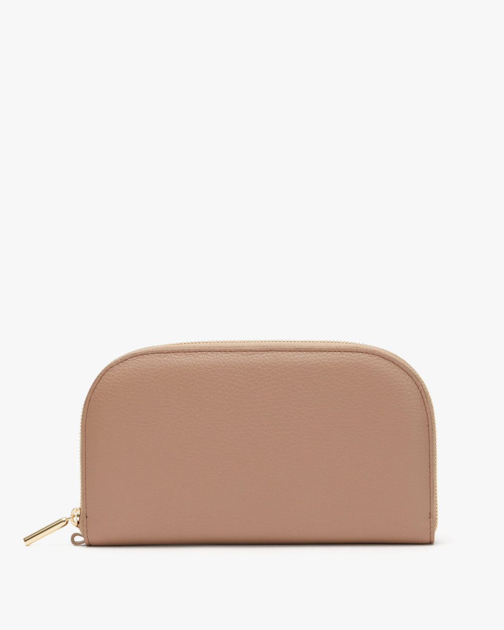 Duo Zip Wallet Zippered pouch on a plain background.