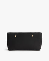 Rectangular bag with a flat bottom and two visible studs on front.
