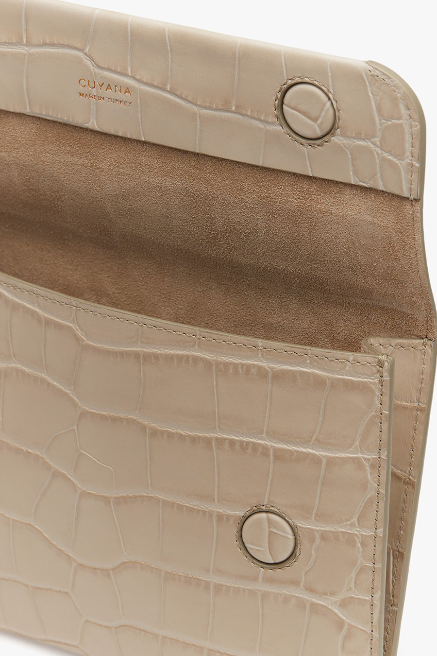 System Flap Bag (Croco) Stone / One Size
