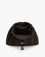 Open bag with an interior pouch.