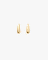 Two teardrop-shaped earrings on a plain background.