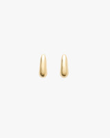 Two teardrop-shaped earrings on a plain background.