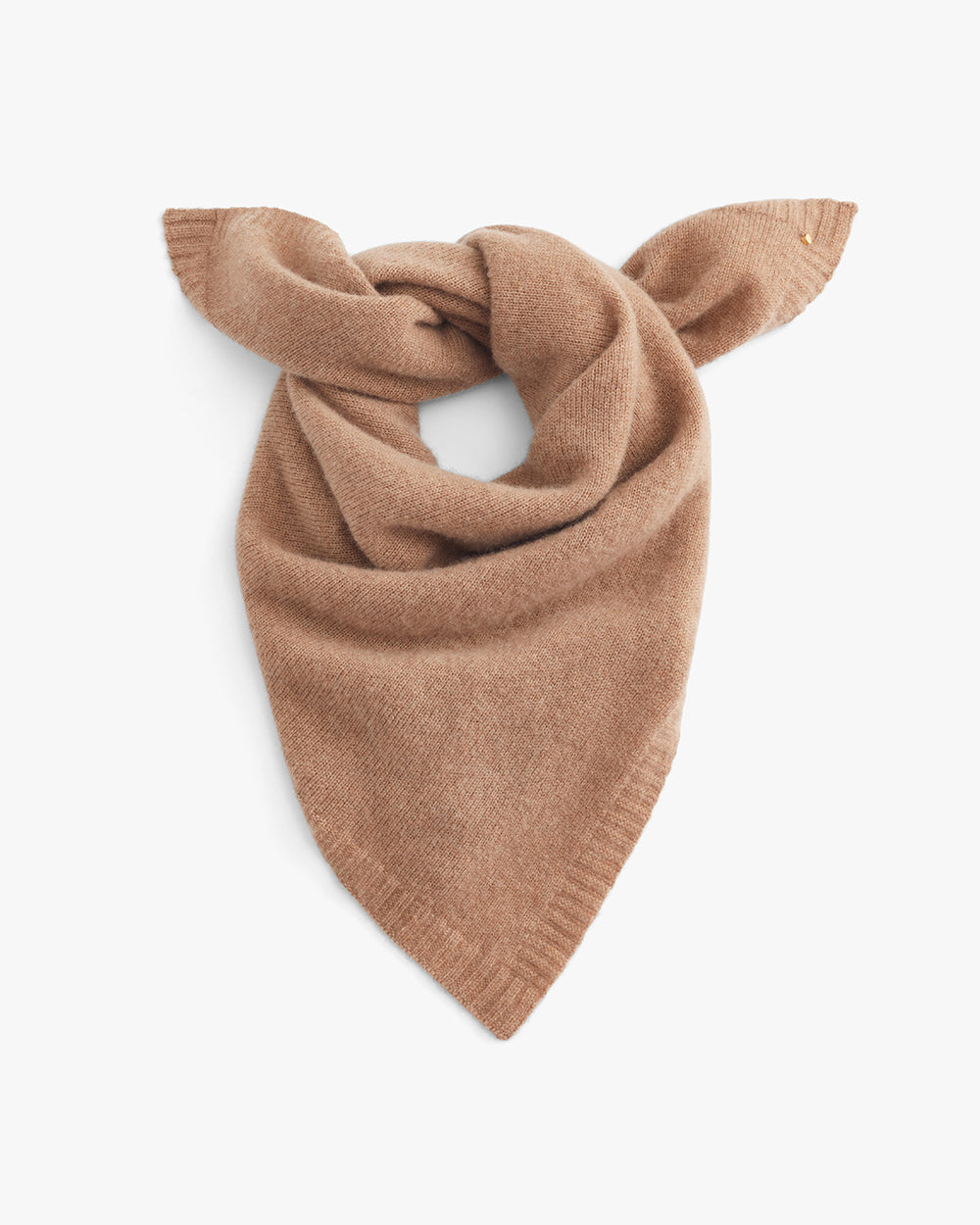 Bandana tied and placed on a plain background.