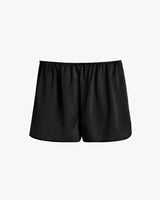 Pair of shorts on a plain background.