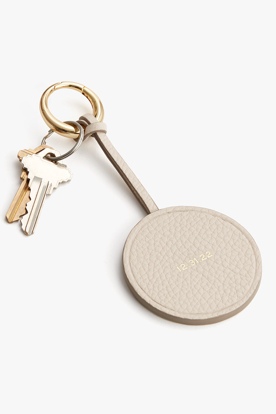 Circle Keychain Ecru / One Size