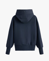 Hooded sweatshirt displayed against a plain background.