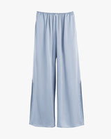 Wide-leg pants with an elastic waistband, displayed on a plain background.