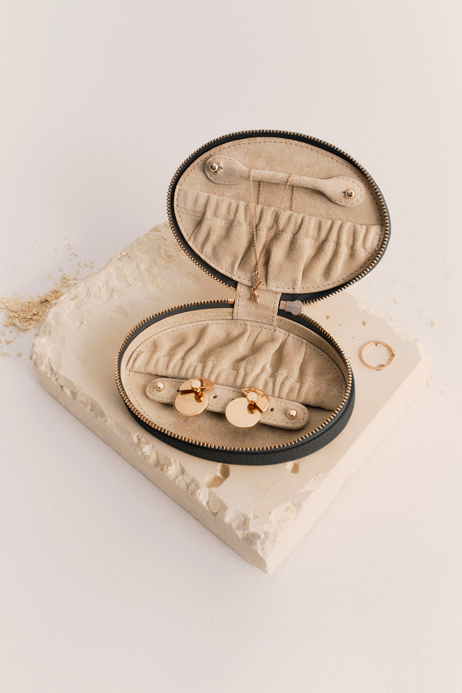 Travel Jewelry Case Black / One Size