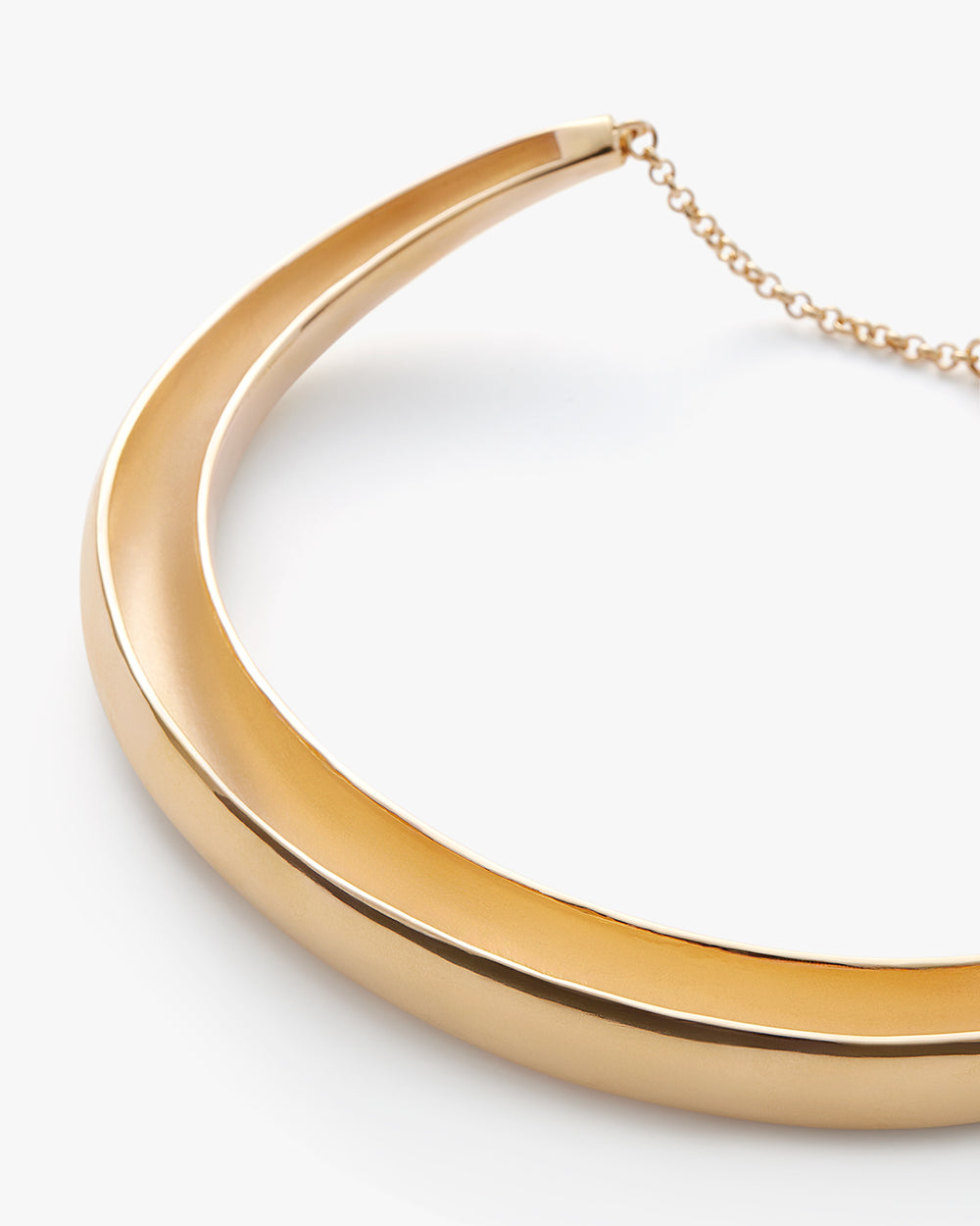 Necklace on a white background