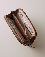 Open wallet showing compartments and cards inside