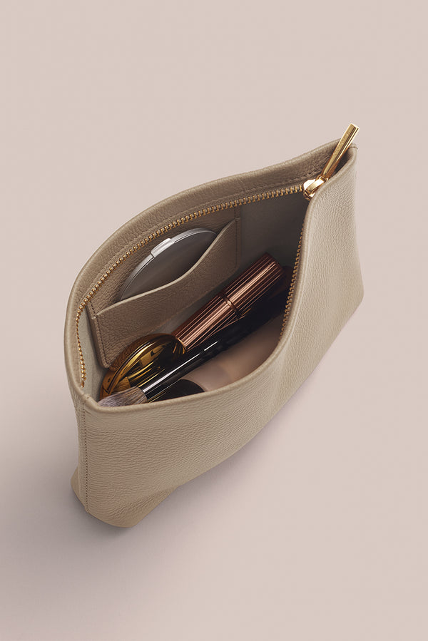 Mini Zipper Pouch Stone / One Size
