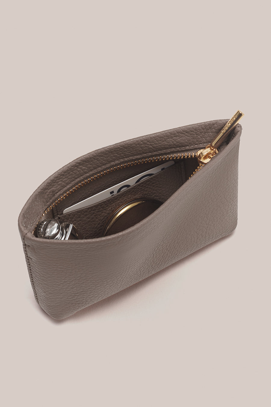 Nano Zipper Pouch Clay / One Size