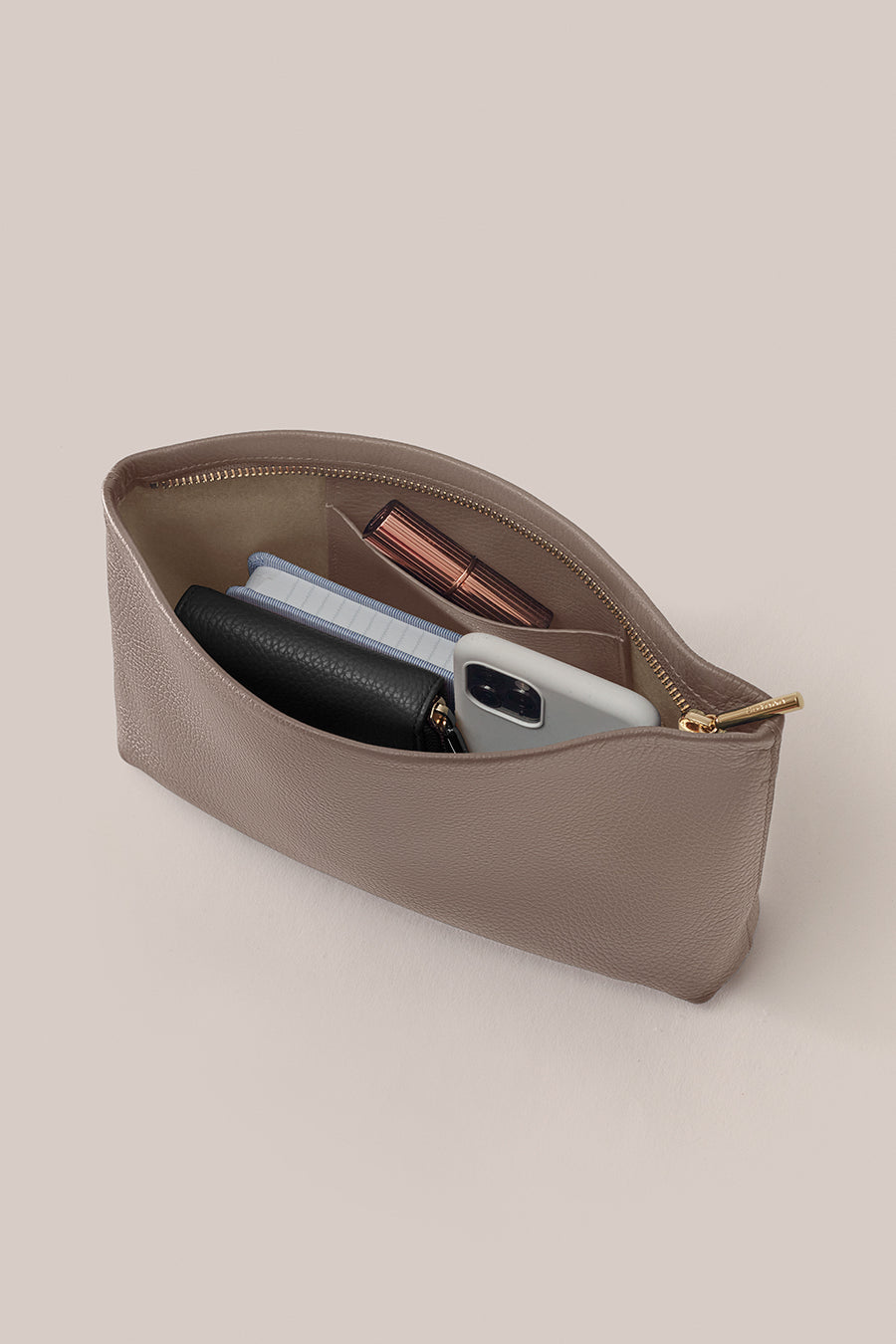 Small Zipper Pouch Clay / One Size