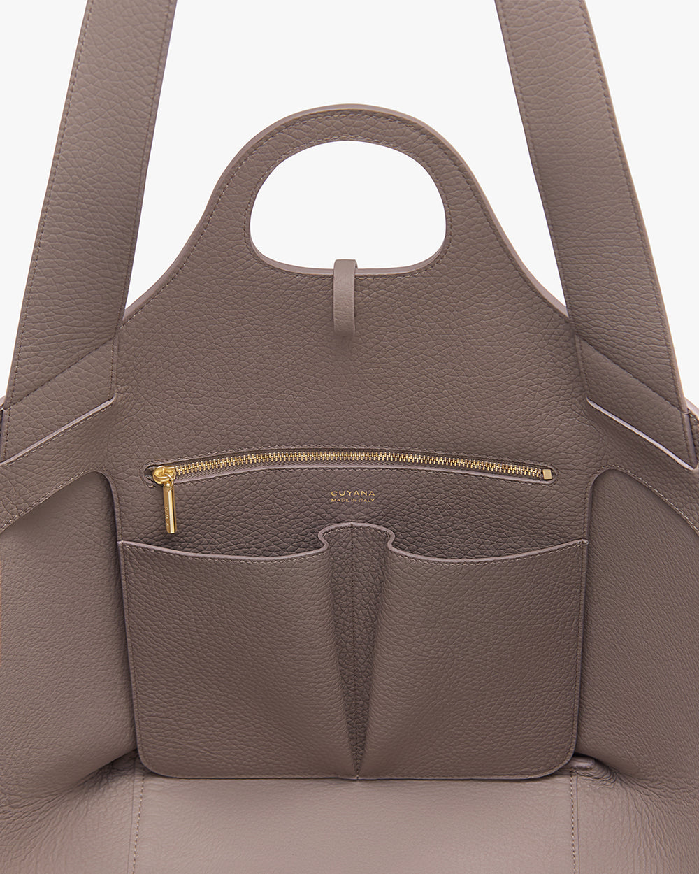 Paloma Tote Tote bag interior with zipper pocket and two open pockets.