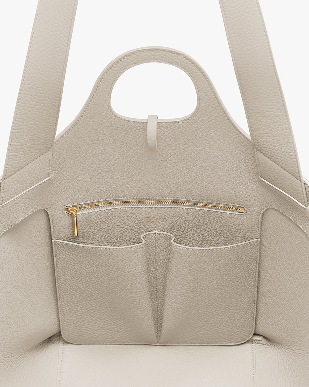 Paloma Tote Open handbag with zipper pocket and two open compartments inside