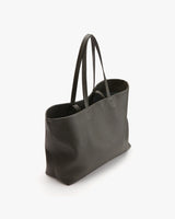 Upright tote bag with two handles on a plain background.