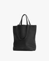 Tote bag with two handles, standing upright.