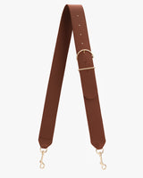 Adjustable bag strap with metal clips on each end