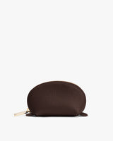 Small half-circle pouch with a zip.