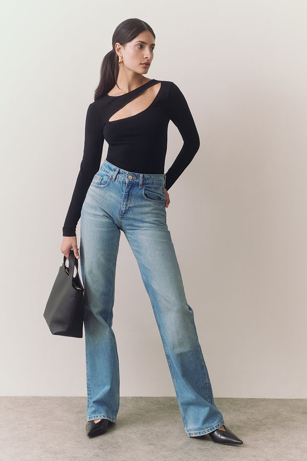 Stretch Long Sleeve Tee Black / Small - Medium