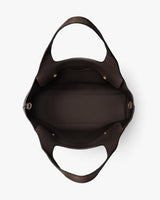 Open tote bag viewed from above with handles visible.