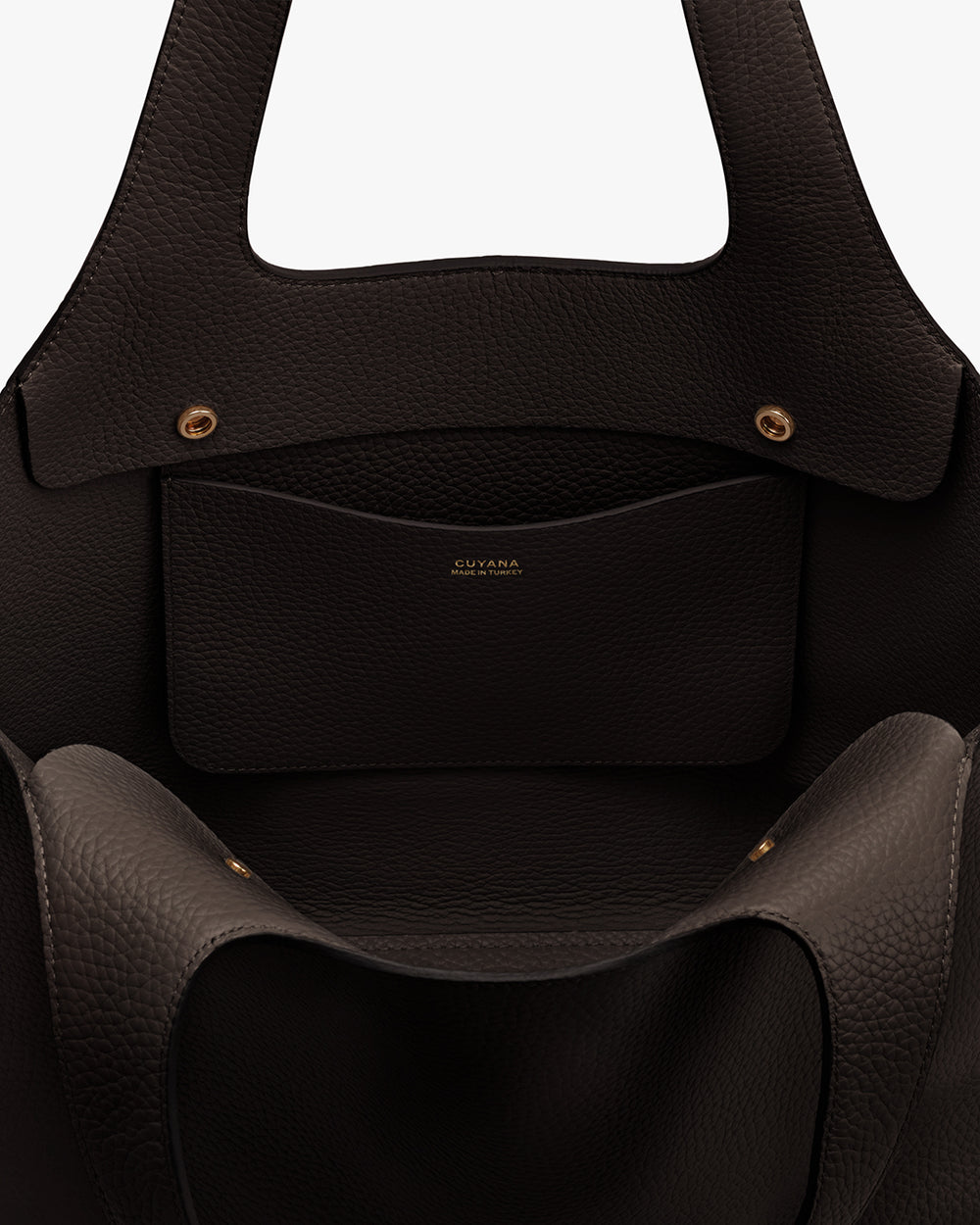 System Tote 16-inch Open interior view of a bag with a pocket inside