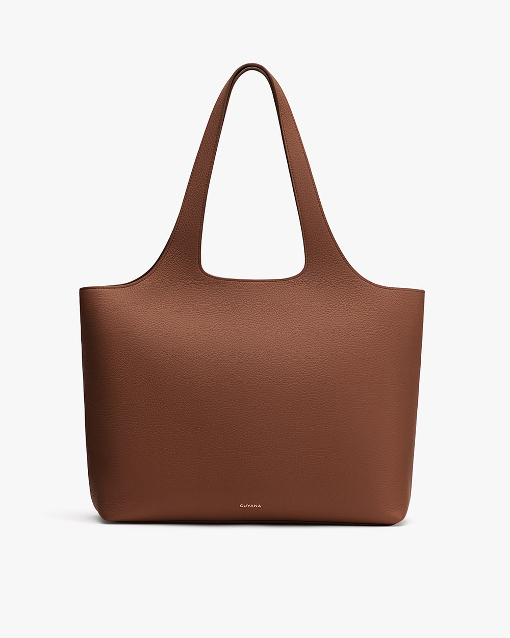 Tote bag with two handles on a plain background.