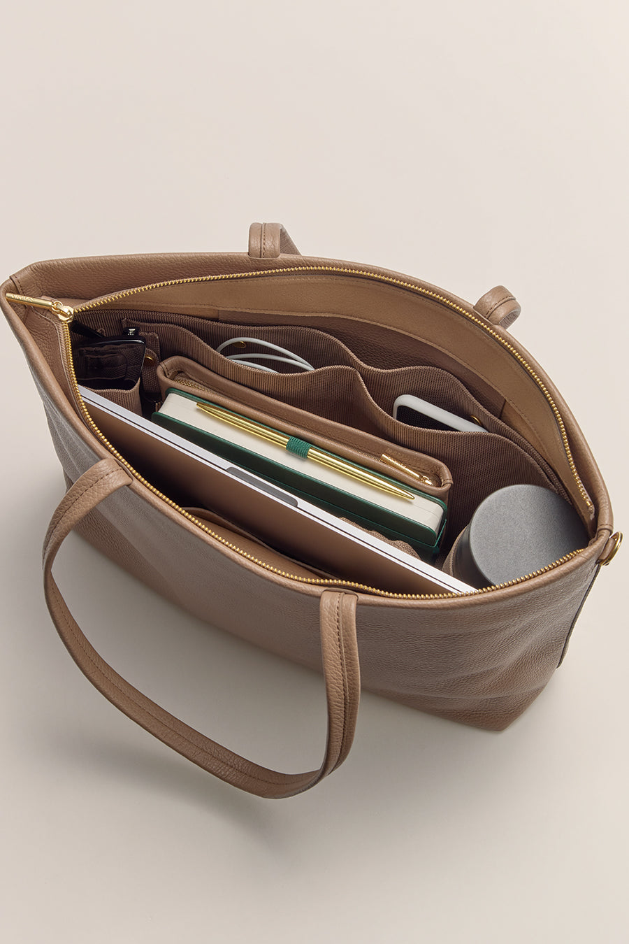 Small Easy Tote Insert Cappuccino / One Size
