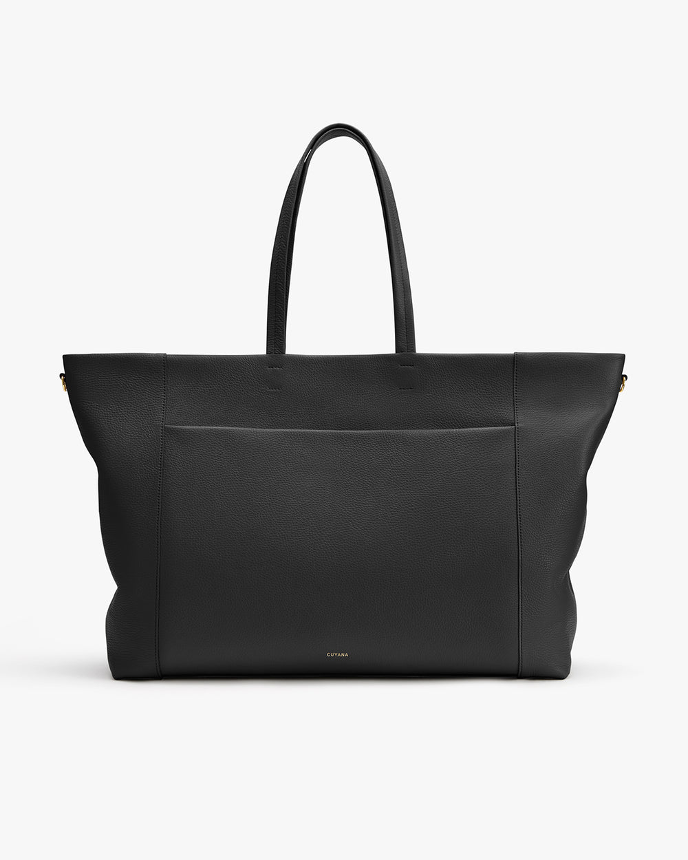 Large tote bag with long handles and front pocket.