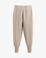 Jogger pants with elastic waistband and cuffs.