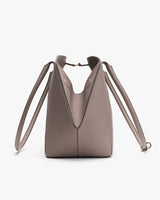 Tote bag with two shoulder straps on display.