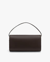 Simple handbag with a short handle, rectangular shape