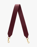 Bag strap with metal clasps on both ends.