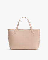 Handbag with two handles and minimal design