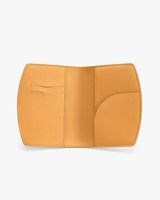 Open wallet with card slots and a pocket.