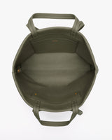 Open tote bag with two handles and an interior pocket.