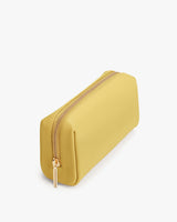 Rectangular pouch with a zipper on top.