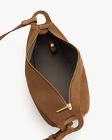 Open bag with a zipper closure and a small interior pocket.