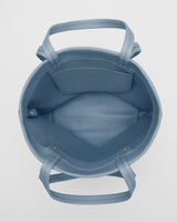 Open tote bag viewed from above with multiple handles and interior pocket.