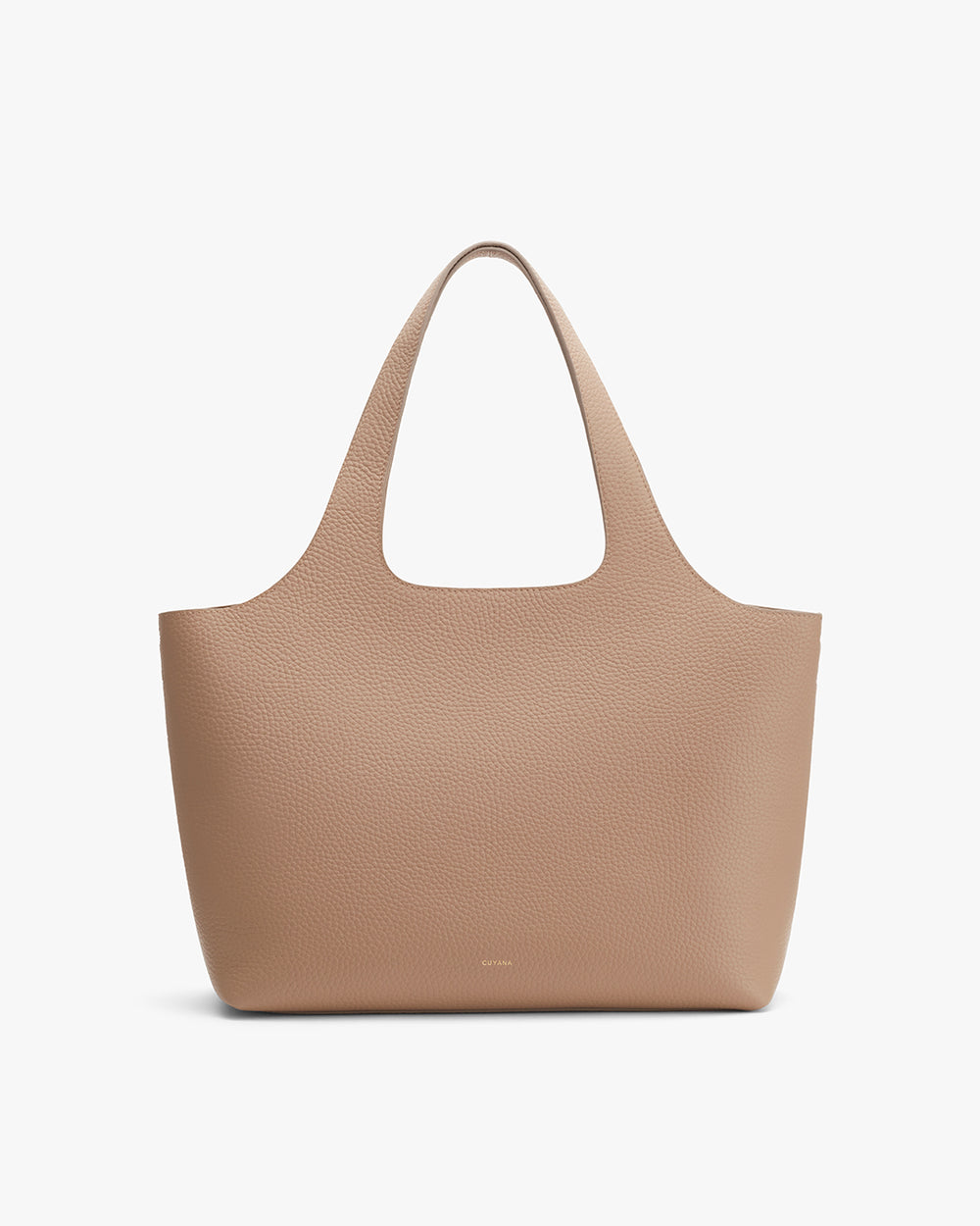 A large tote bag with two handles, isolated on a plain background.