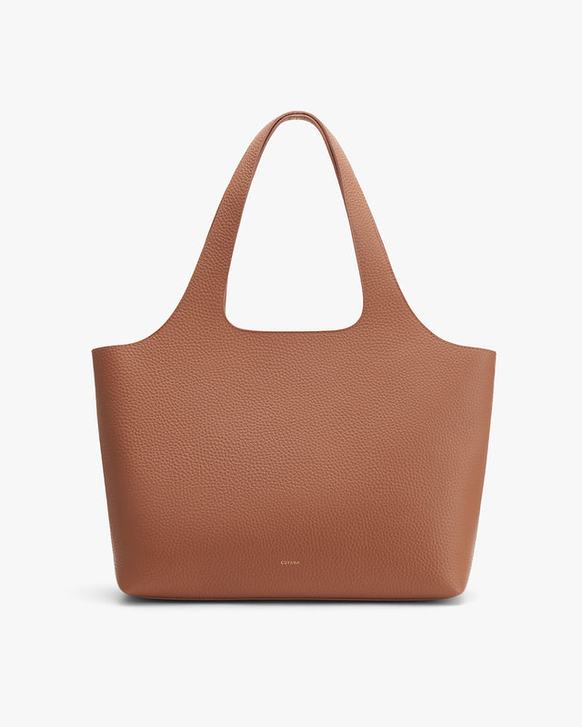 Large tote bag with two handles.