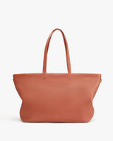 Large handbag with two handles and zipper closure
