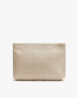 Wallet with a textured surface on a plain background.