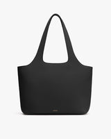 Tote bag with a minimalist design and textured surface
