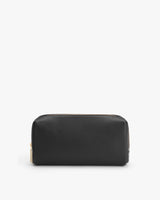 Small rectangular zippered pouch on a plain background
